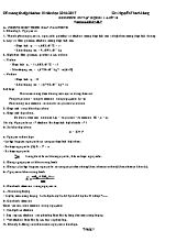 Đề cương ôn tập học kì I - Lớp 10 năm học 2016  2017